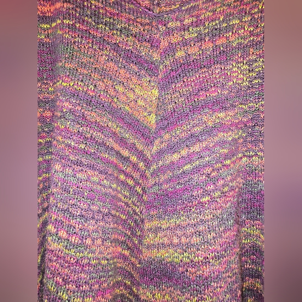 Faded Glory Purple V-Neck Sweater - Picture 2 of 5